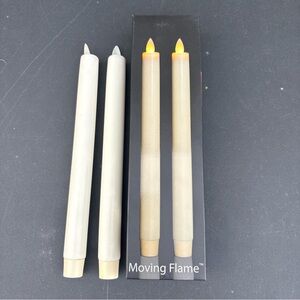 Liown Realistic Moving Flame Candles  1"×10" Battery Op. 5 hour timer